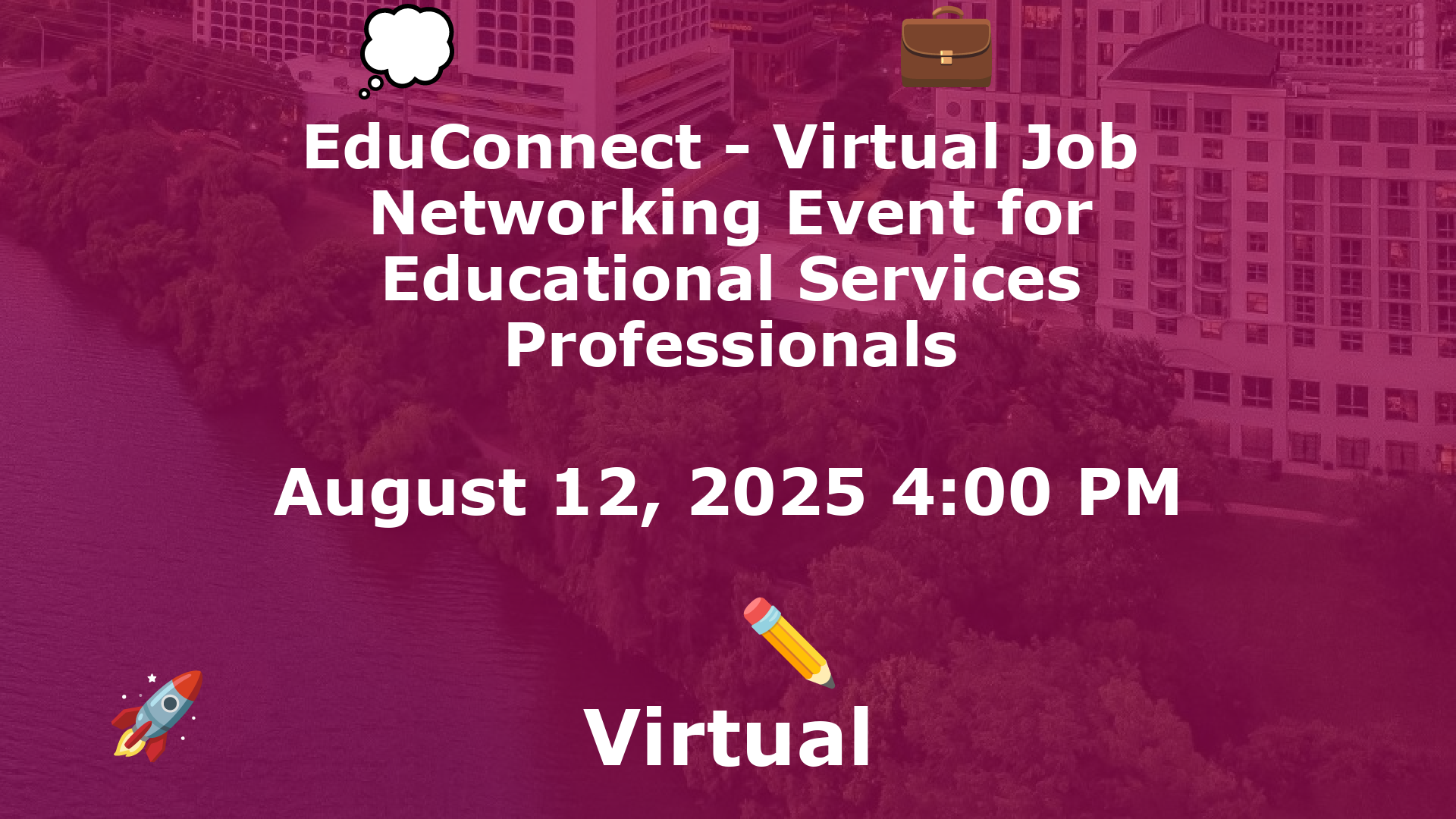 EduConnect - Virtual Job  Networking Event for Educational Services Professionals event image